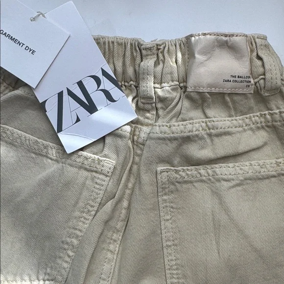 Zara Kids Beige Casual Pants - Picture 2 of 2